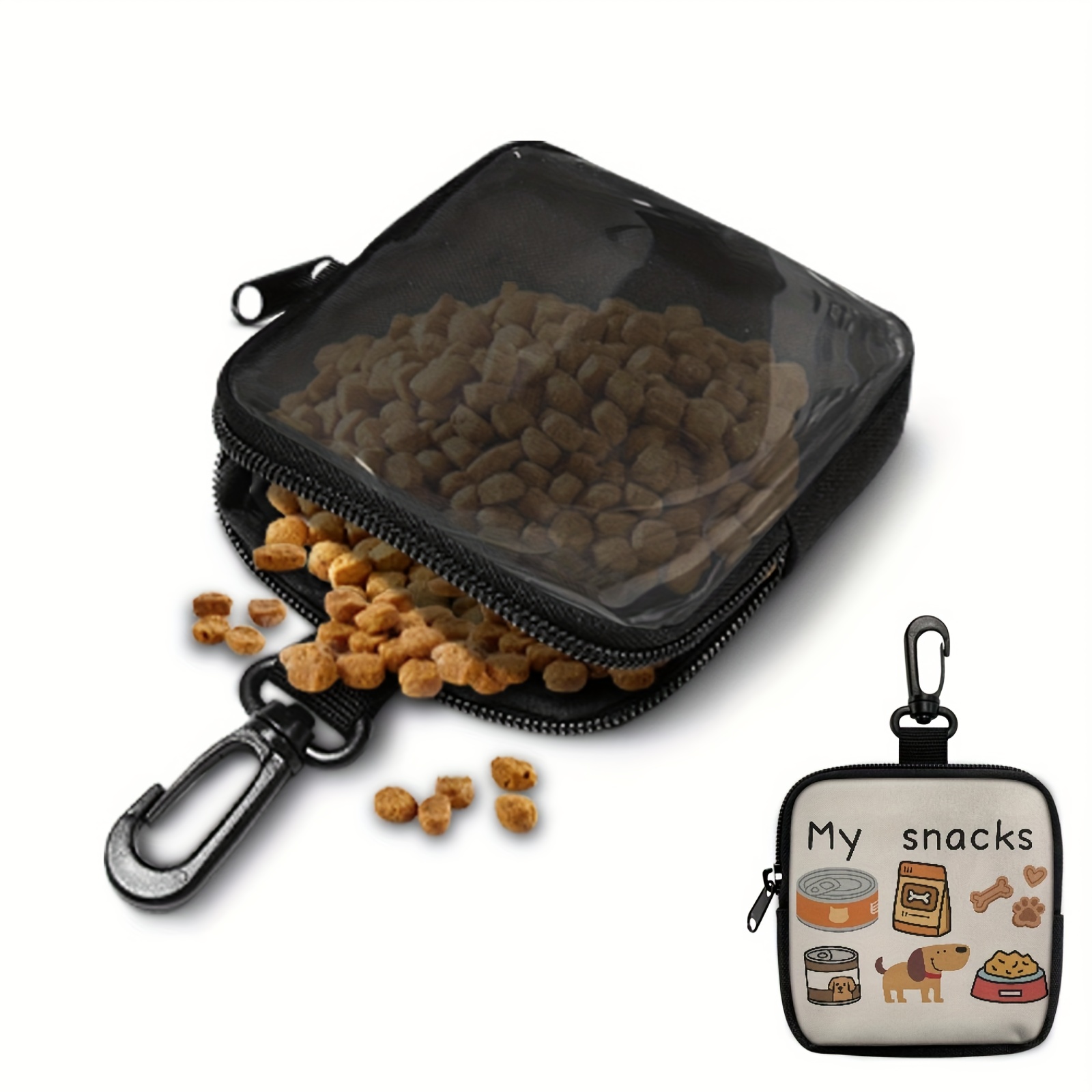 Food Snacks For Camping - Bolsa Portátil para Premios de Perros,
