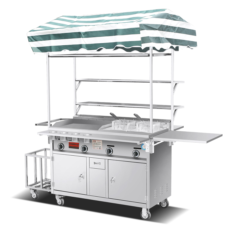 Snacks Food Warmer - Carrito de Comida Móvil Convertible a