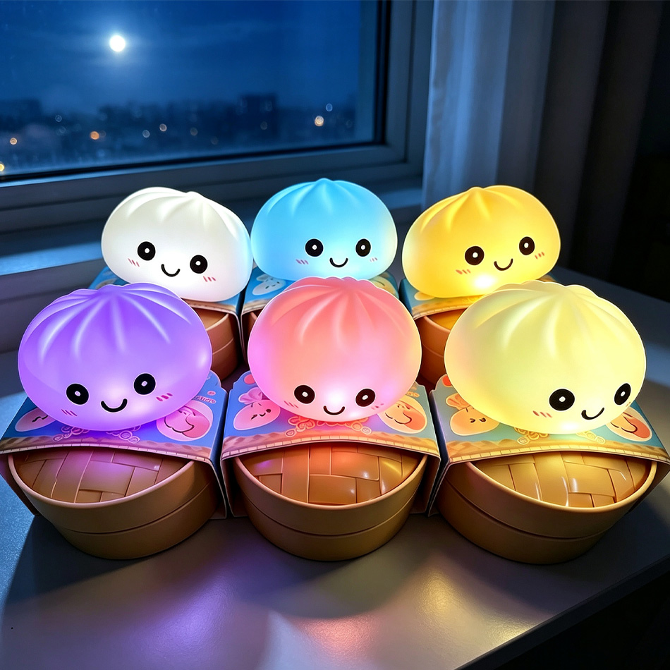 Food Grocery Snacks - Luz Nocturna LED Estética con Forma