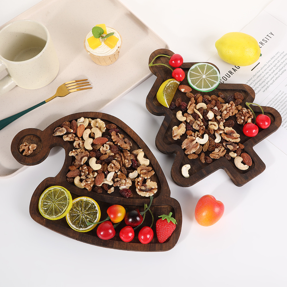 Xmas Food Snacks - Bandeja con forma de sombrero de