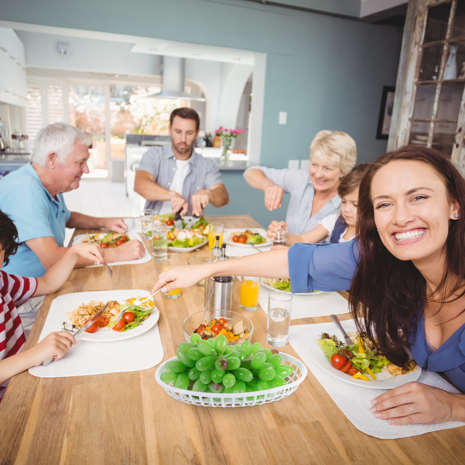 Healthy Snacks Food - 4 Bandejas de PP Seguras y