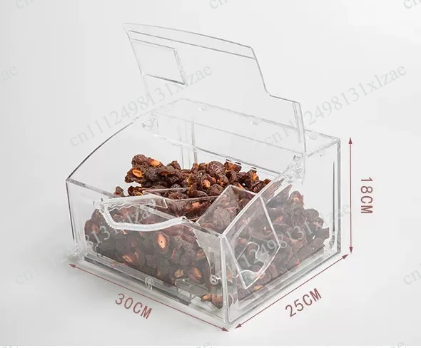 Dry Food Snacks - Caja de Exhibición de Plástico Totalmente