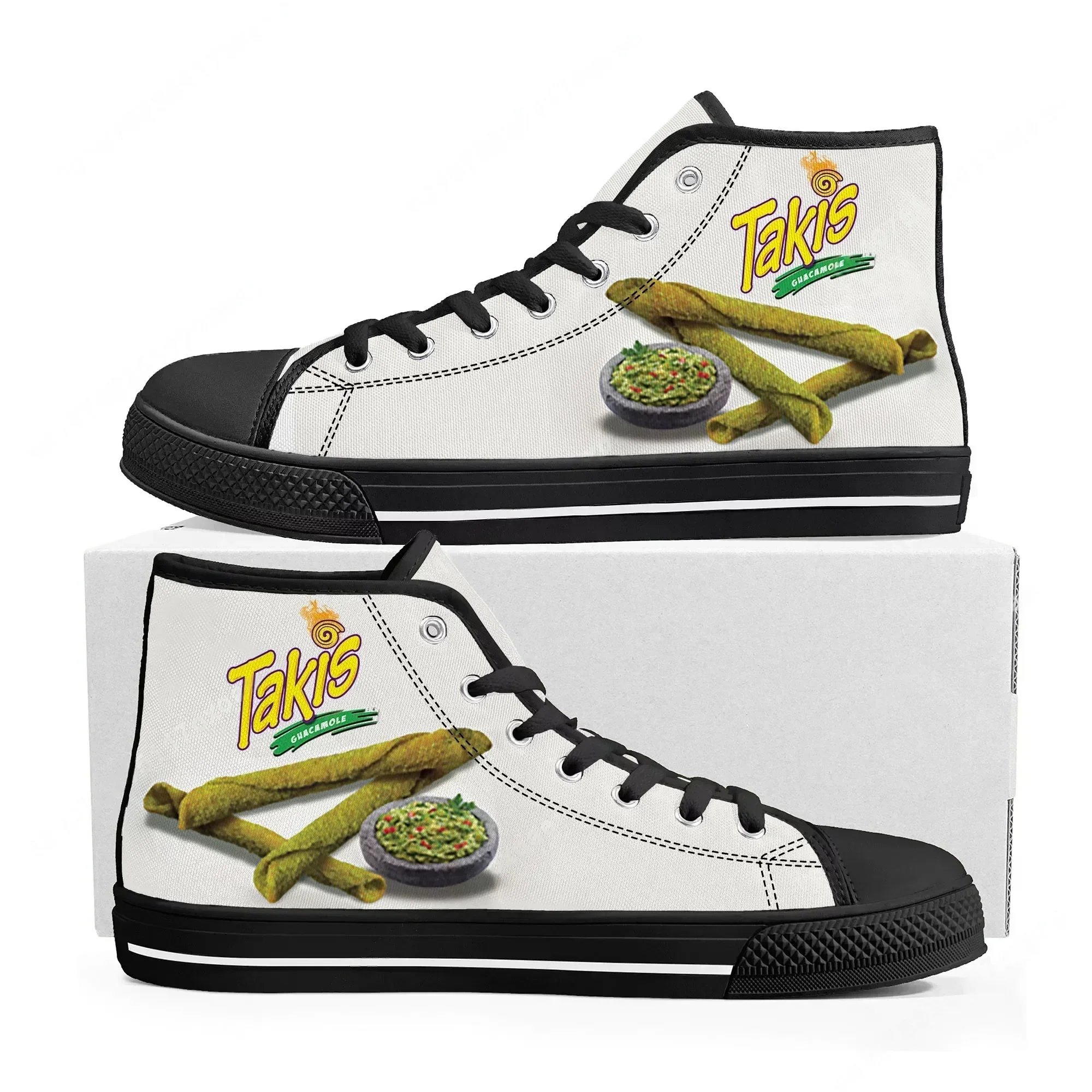 Food And Snacks - Zapatillas altas divertidas con diseño de