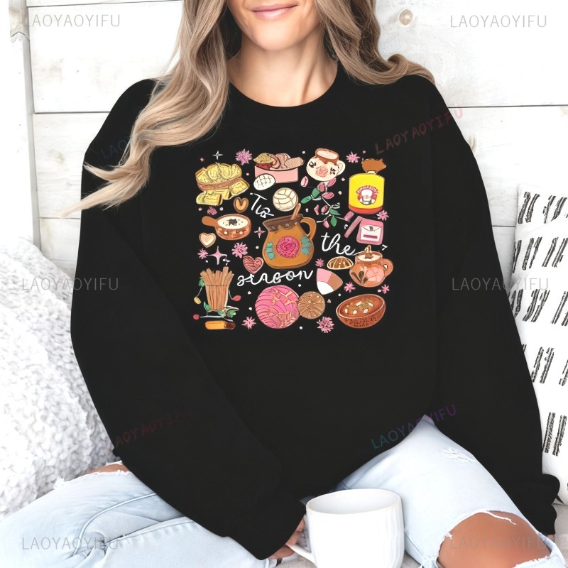 Sudadera con capucha navideña  - Xmas Food Snacks reseña y precio