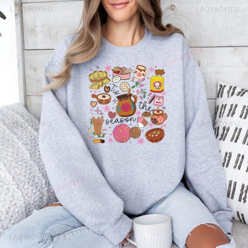 Sudadera con capucha navideña  - Xmas Food Snacks reseña y precio