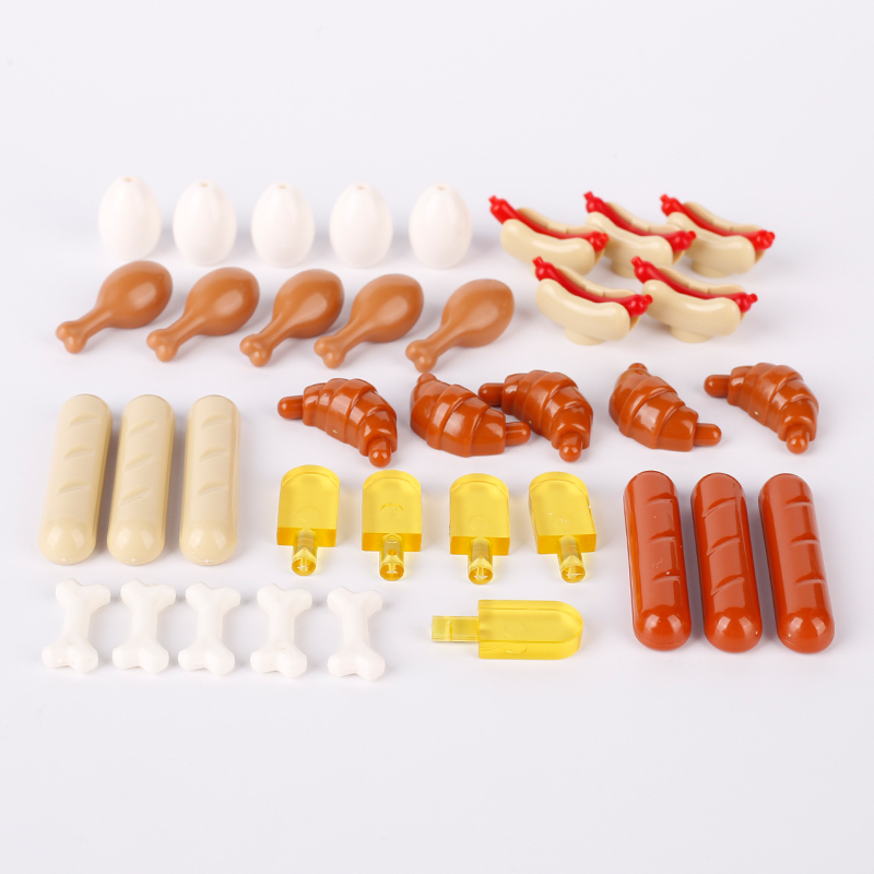 MOC-figuras de calle de ciudad - Food Grocery Snacks reseña y precio