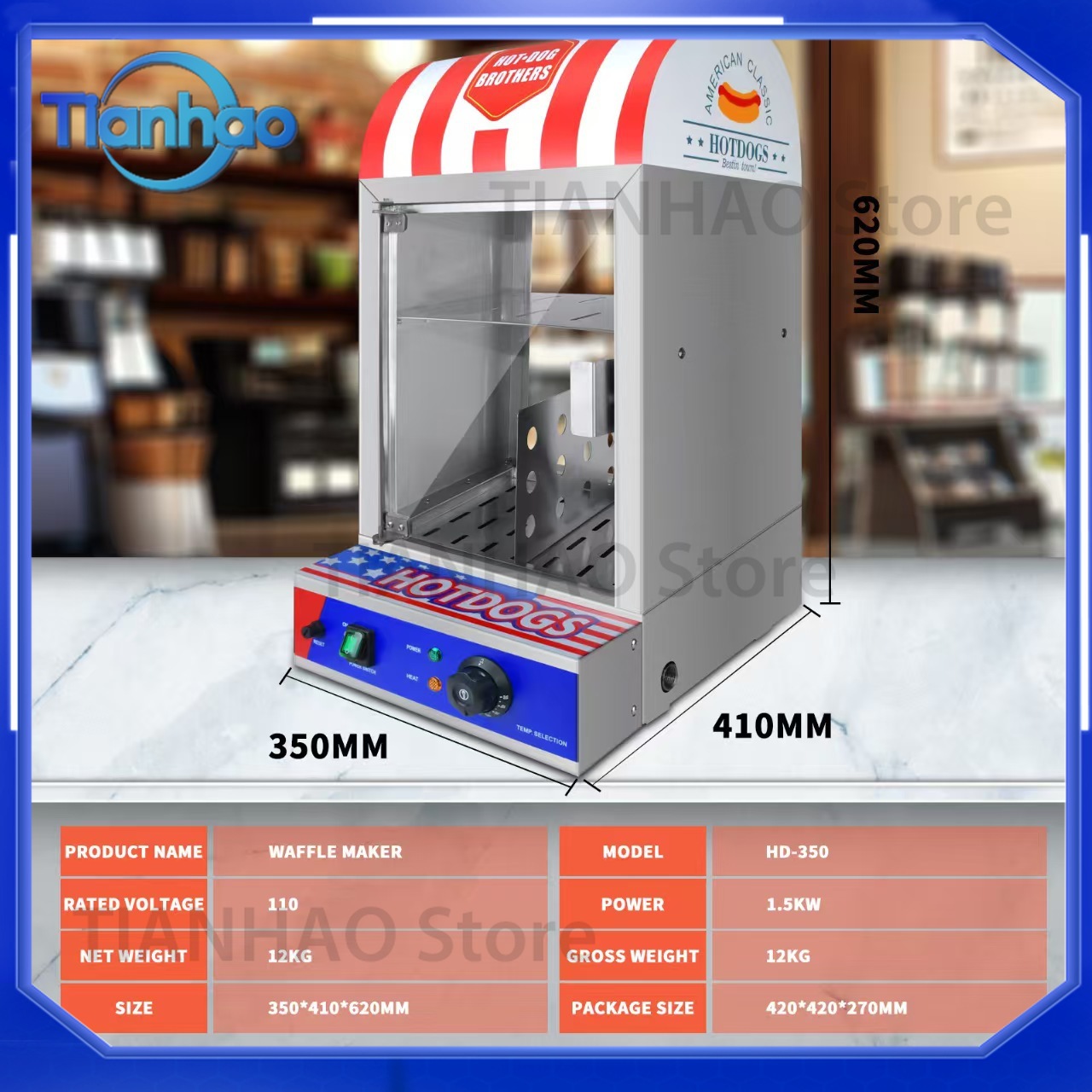 Calentador Automático Comercia - Snacks Food Warmer reseña y precio
