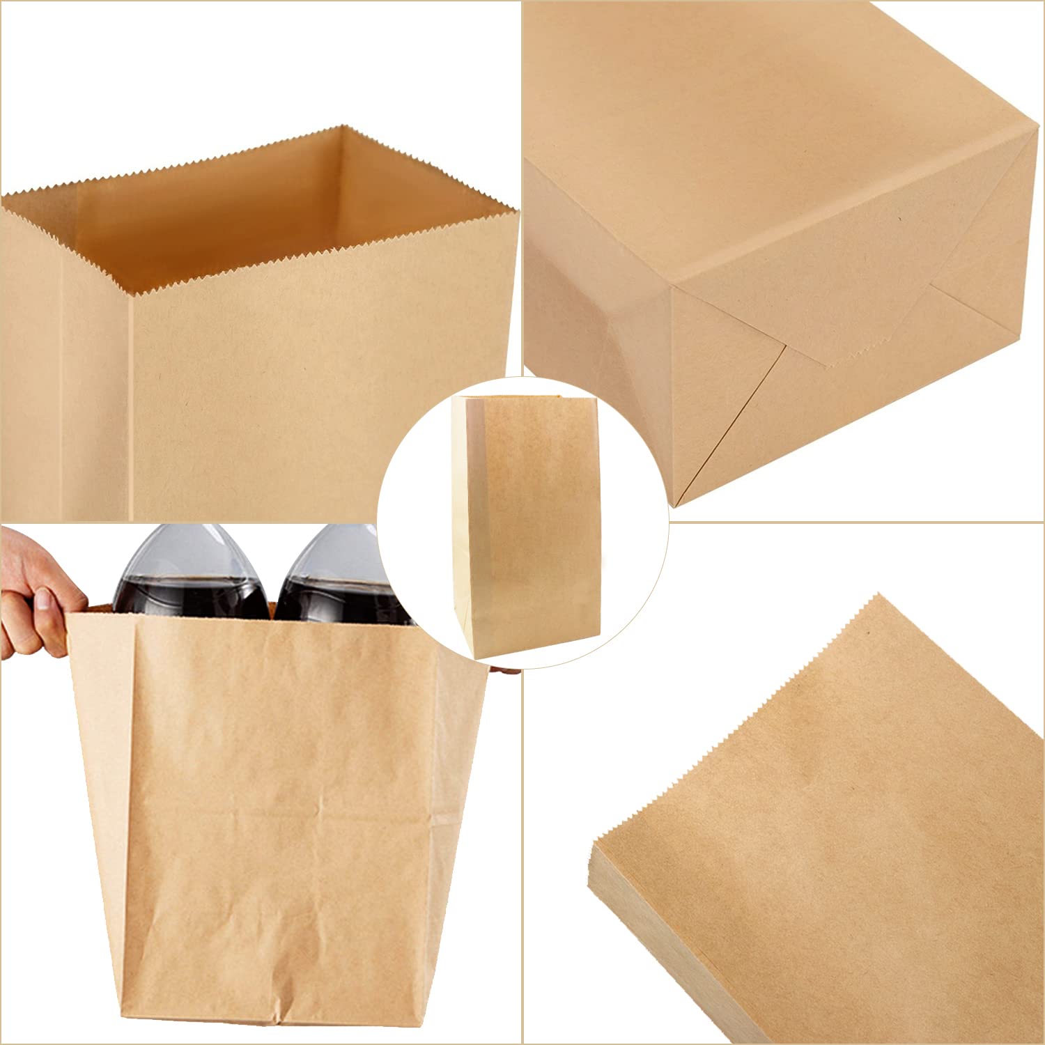 50/100 Uds bolsas de papel par - Food Grocery Snacks reseña y precio
