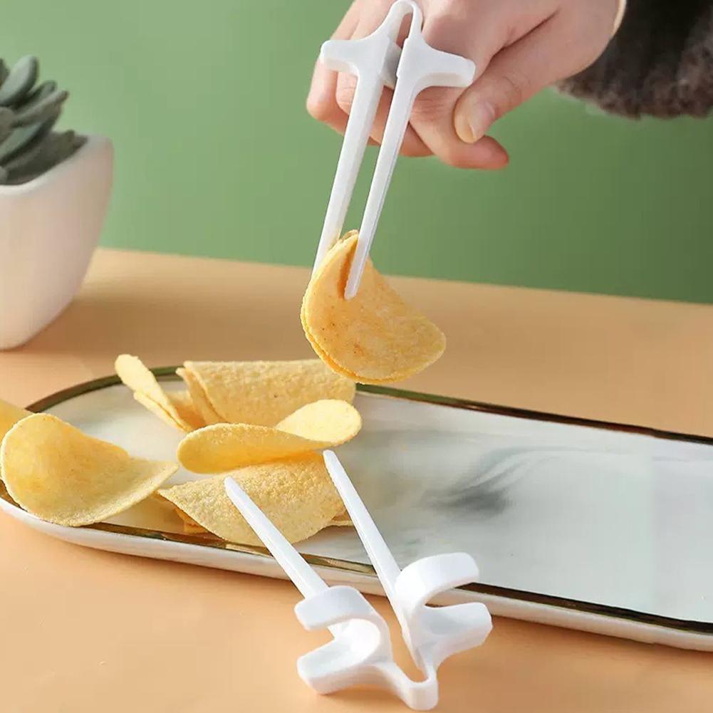 1 unidad de pinzas para comer  - Snacks Food Video reseña y precio