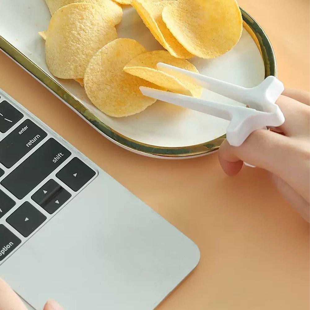 1 unidad de pinzas para comer  - Snacks Food Video reseña y precio