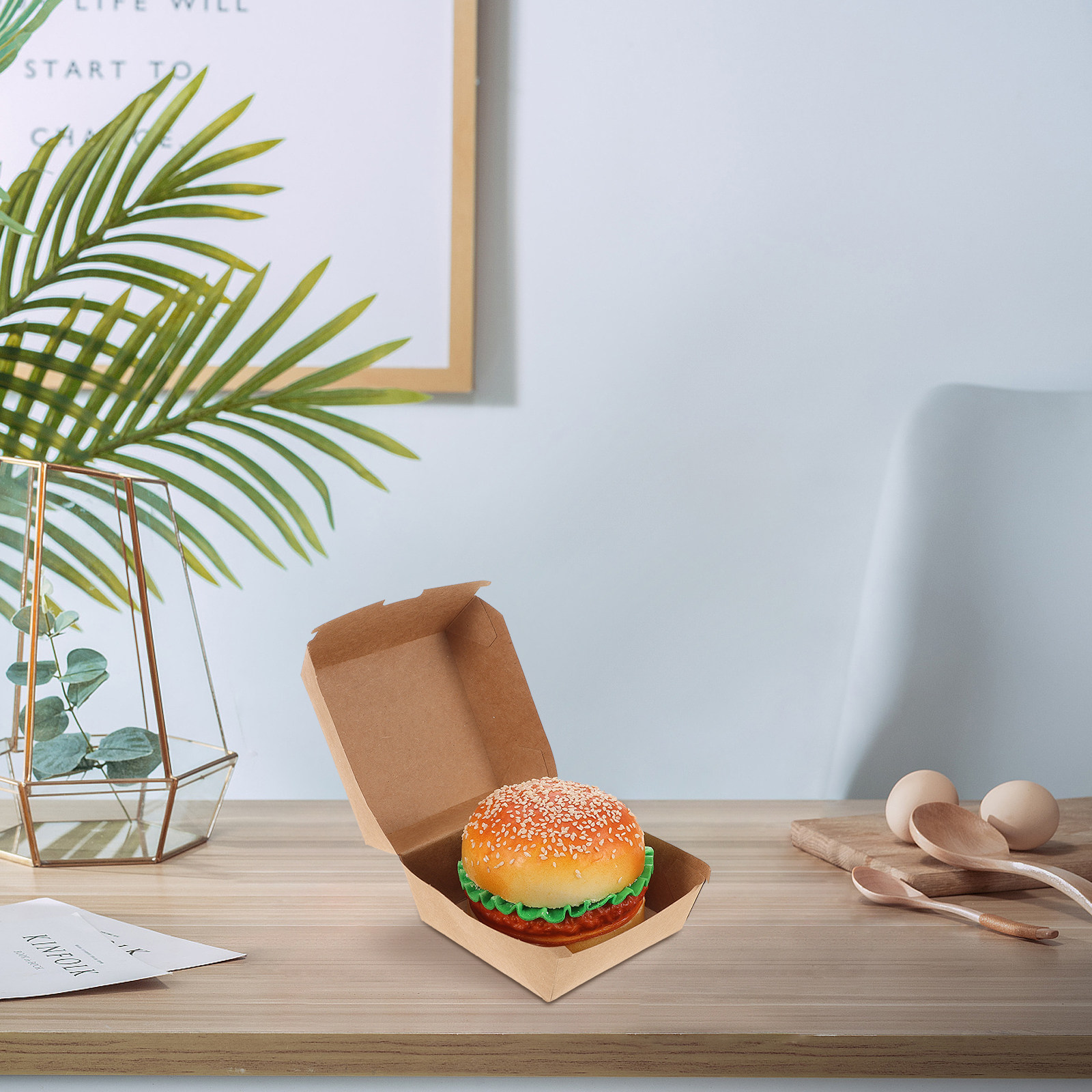 Cajas para hamburguesas de pap - Food And Snacks reseña y precio
