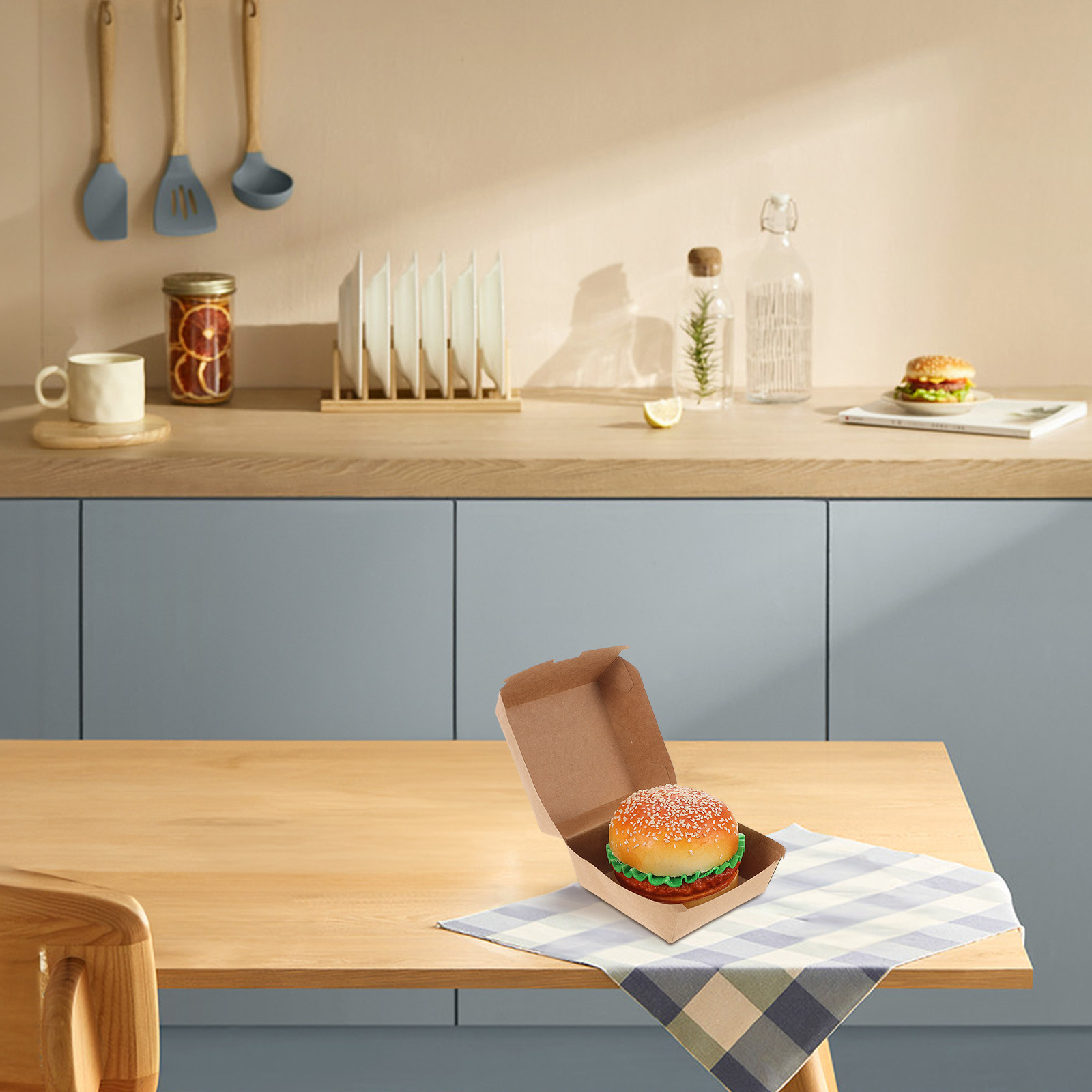 Cajas para hamburguesas de pap - Food And Snacks reseña y precio