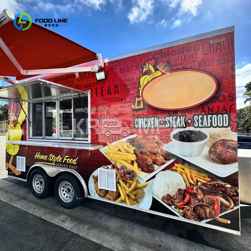 Carro de remolque de comida de - Food Snacks Catering reseña y precio