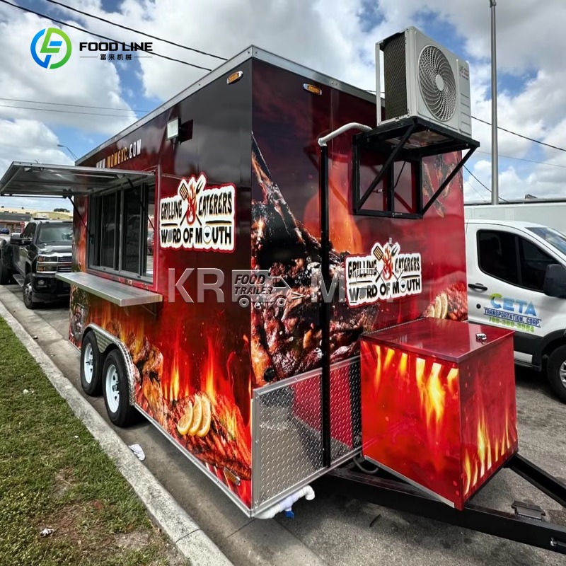 Carro de remolque de comida de - Food Snacks Catering reseña y precio