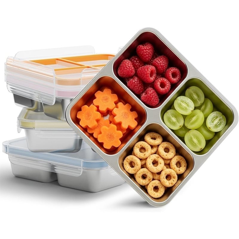 GIGI Paquete de 4 Recipientes  - Food Snacks Box reseña y precio