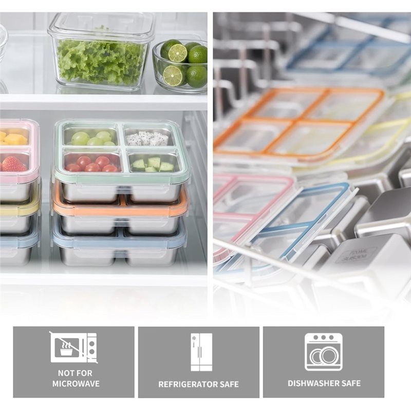 GIGI Paquete de 4 Recipientes  - Food Snacks Box reseña y precio