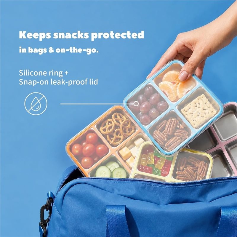 GIGI Paquete de 4 Recipientes  - Food Snacks Box reseña y precio