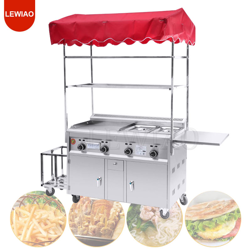 Carro de comida móvil, remolqu - Food Snacks Catering reseña y precio