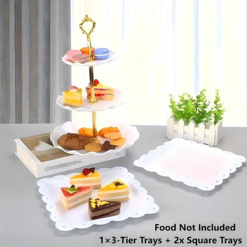 Juego de bandejas decorativas  - Food Snacks For Baby Shower reseña y precio