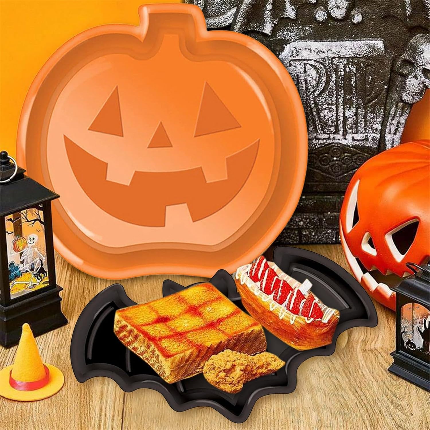 Juego de Platos Reutilizables  - Food Snacks Party reseña y precio