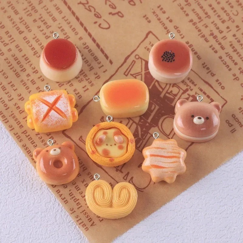 10 piezas de dijes de resina c - Food Snacks Party reseña y precio