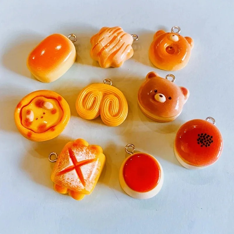 10 piezas de dijes de resina c - Food Snacks Party reseña y precio