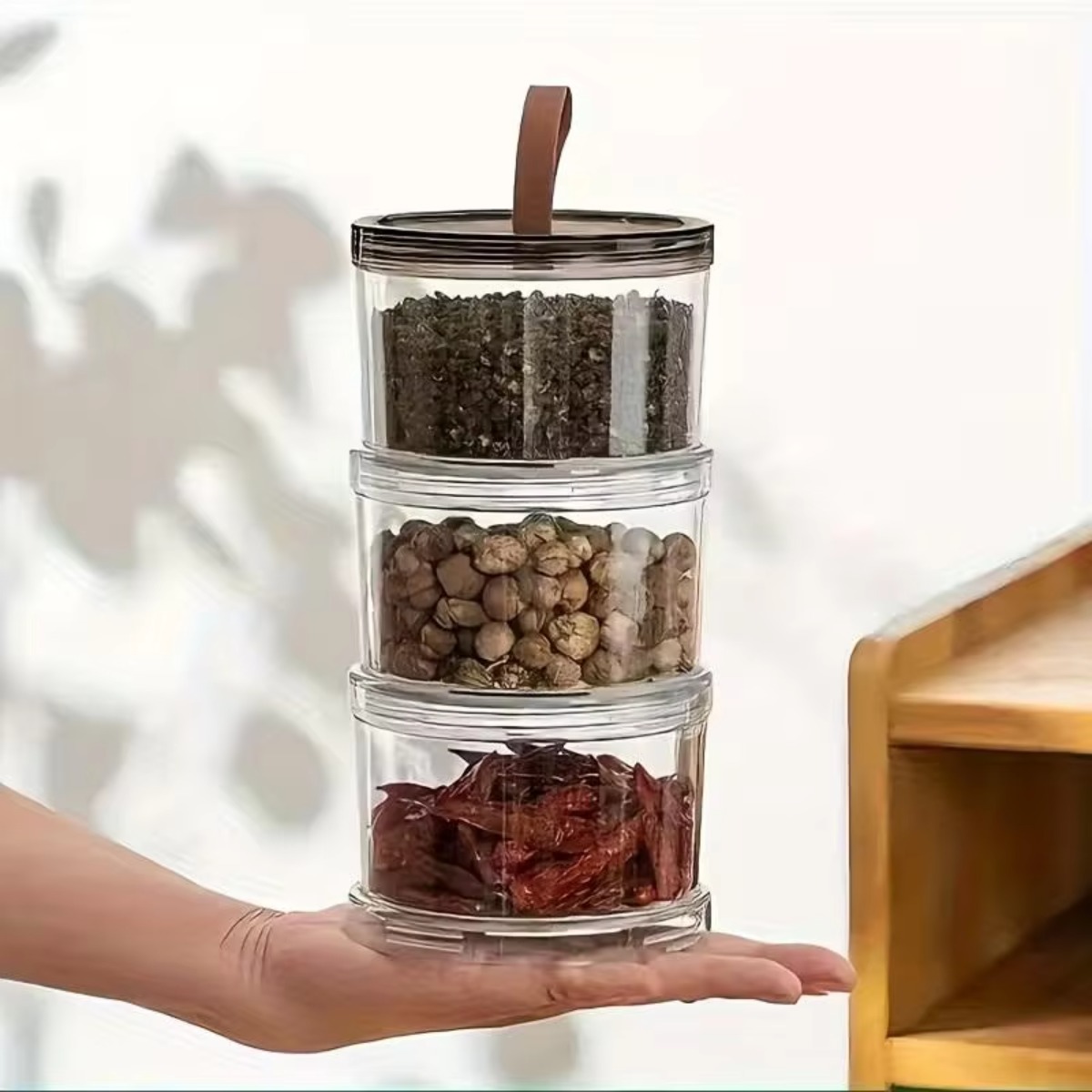Contenedor Redondo de 3 Nivele - Food Snacks Box reseña y precio