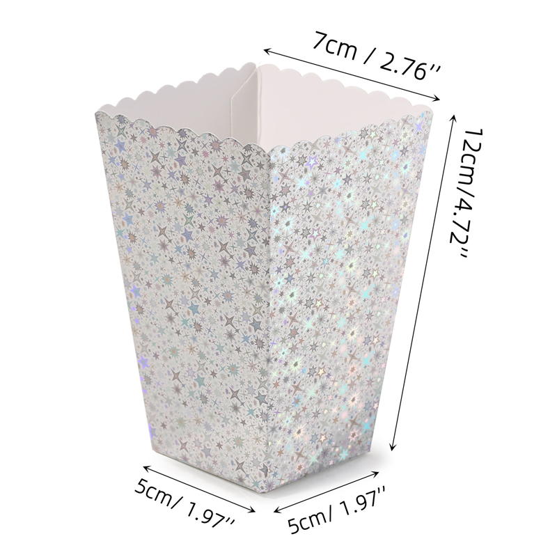 50 Cajas Nuevas para Palomitas - Food Snacks For Baby Shower reseña y precio