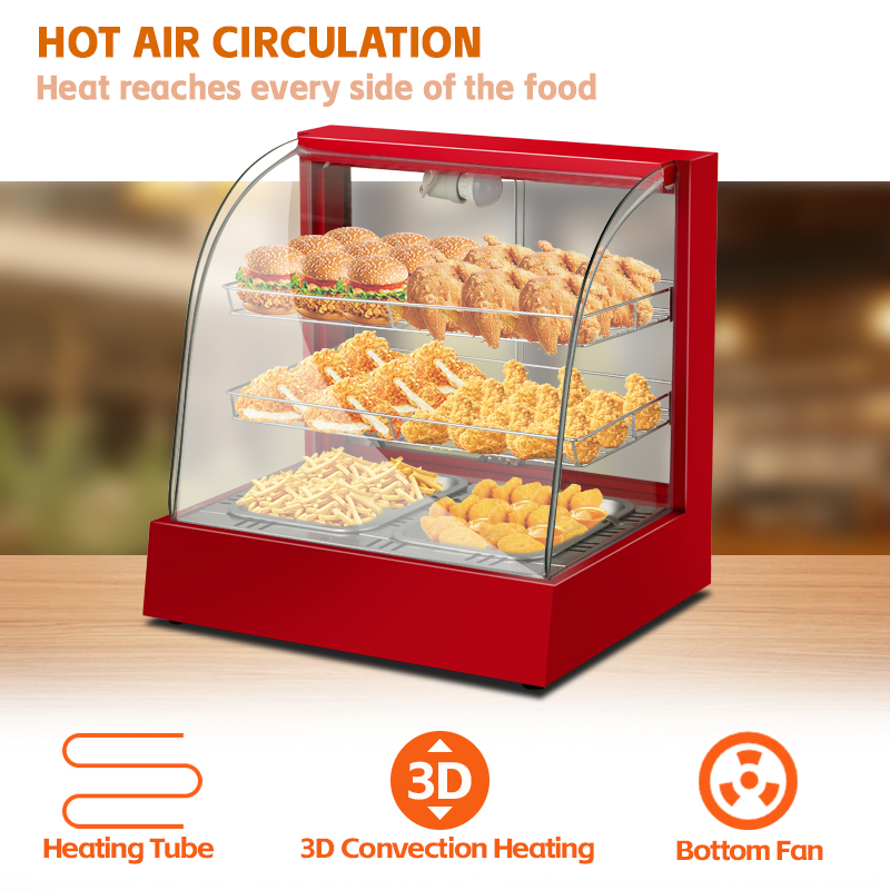 Escaparate calentador de alime - Snacks Food Warmer reseña y precio
